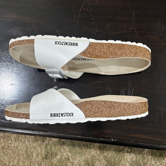 Birkenstock Women's White Slide Sandals - Picture 3 of 3